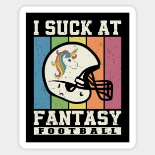 I Suck at Fantasy Football Magnet